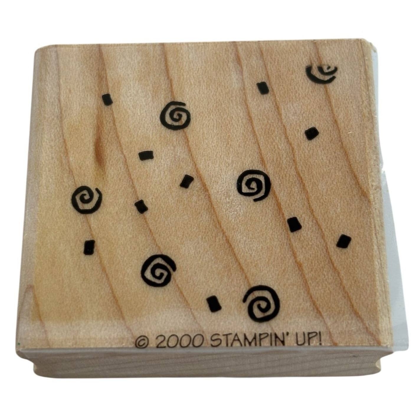 Stampin Up Rubber Stamp Confetti and Swirls Itty Bitty Background Birthday Party