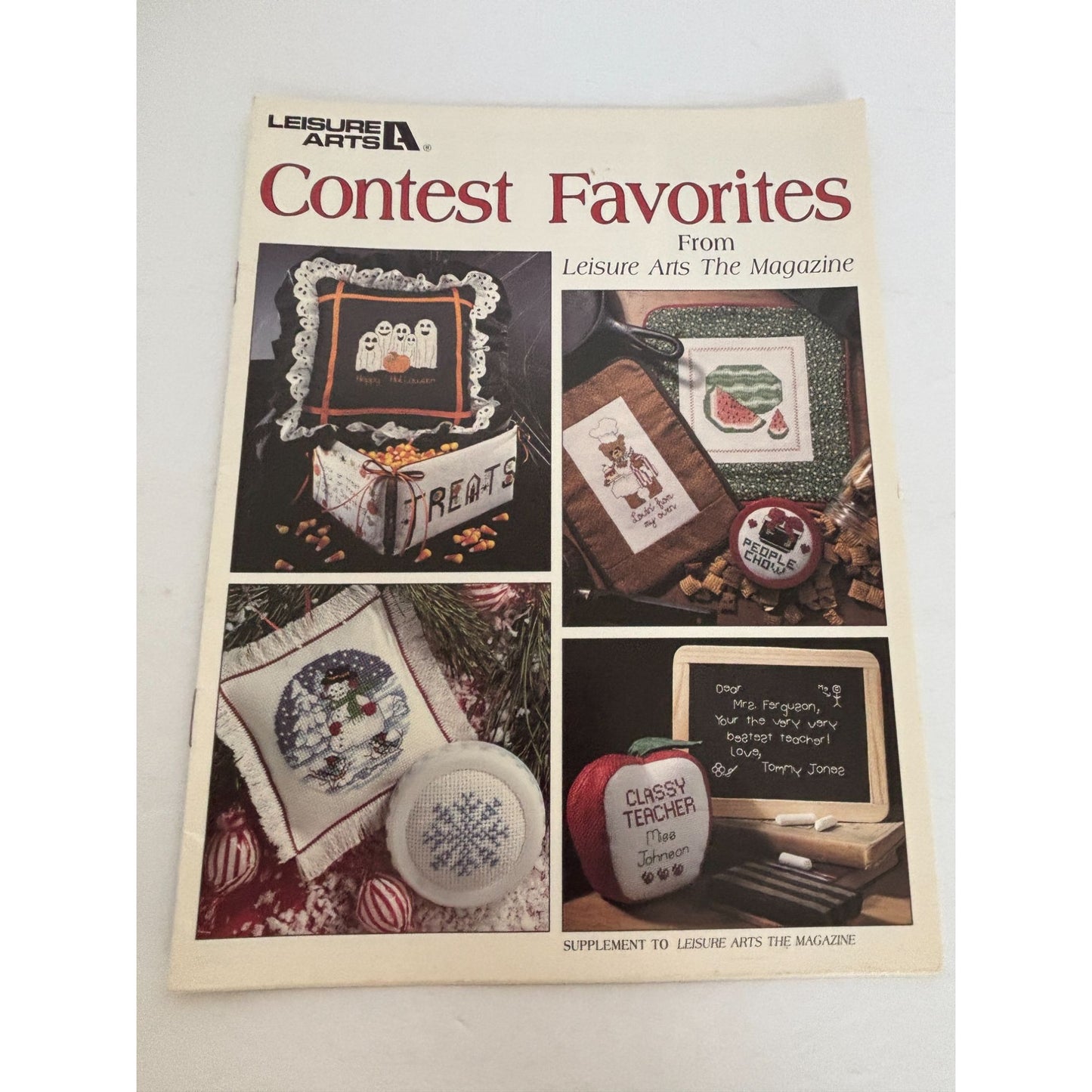 Leisure Arts Magazine Contest Favorites Leaflet Cross Stitch Patterns Halloween