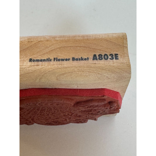 Rubber Stampede Rubber Stamp Romantic Flower Basket Mothers Day Cardmaking Roses