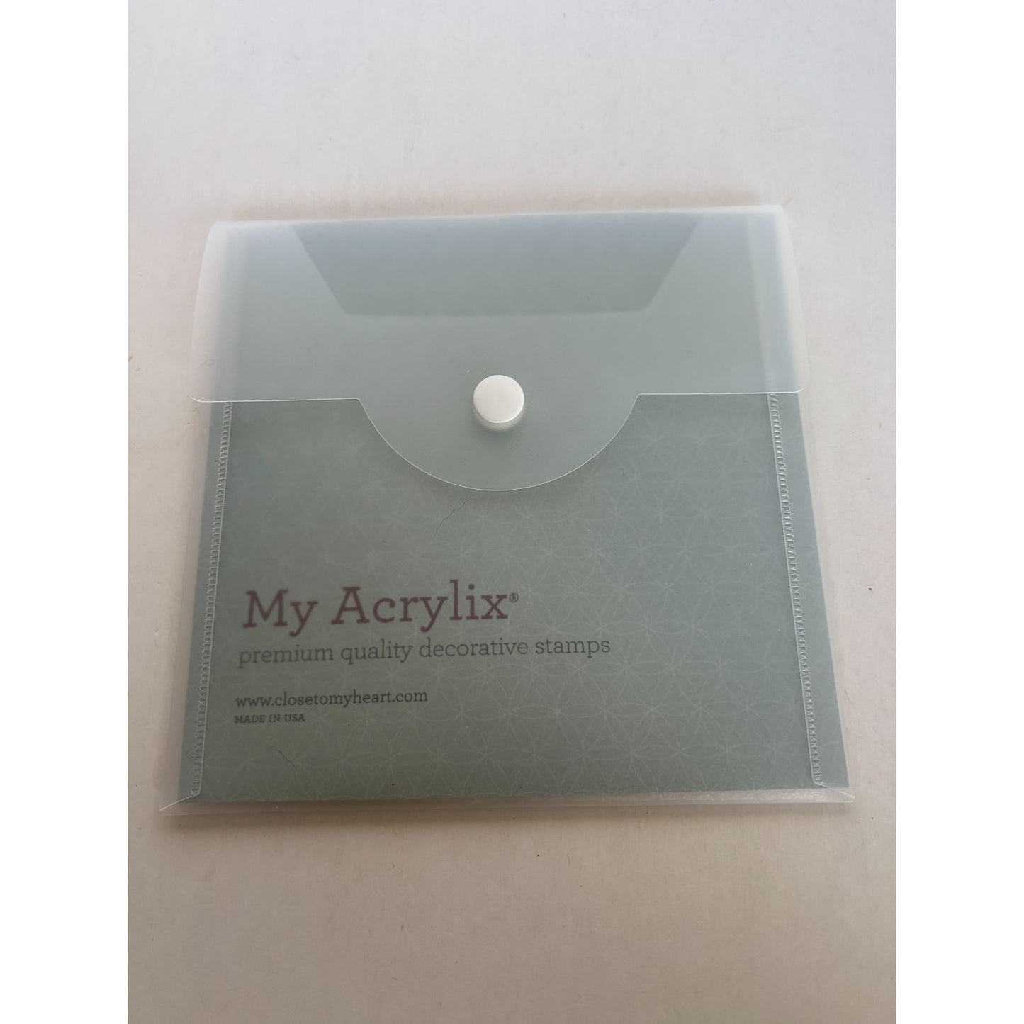CTMH Acrylic Stamp Set A Bunch of Thanks Flower Vase Best Buds Pun My Acrylix