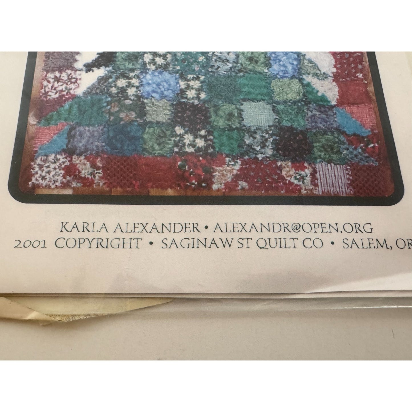 Oh Christmas Tree Lap Quilt Pattern Karla Alexander 55 x71 inch Saginaw Block