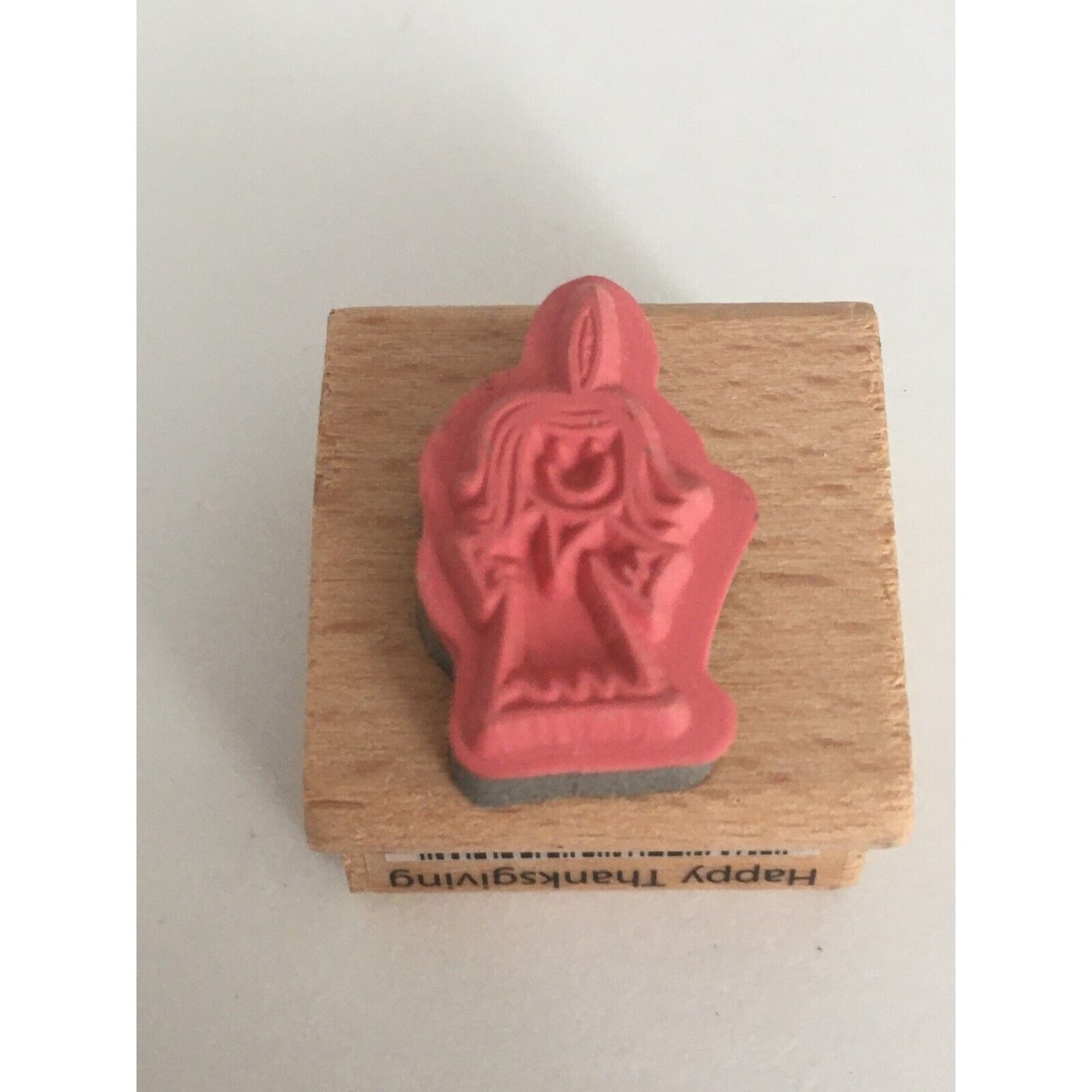 Doodles & Design Rubber Stamp Thanksgiving Native American Girl Card Making