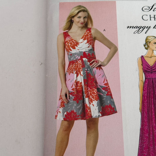 Butterick Sewing Pattern BP244 Suzi Chin Formal Evening Cocktail Dress 16-22 Easy Uncut Prom
