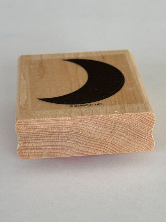 Stampin Up Rubber Stamp Crescent Moon Silhouette Night Sky Card Making Craft