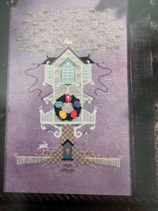 The Cross-Eyed Cricket Collection Cross Stitch Pattern A House In The Wood 195