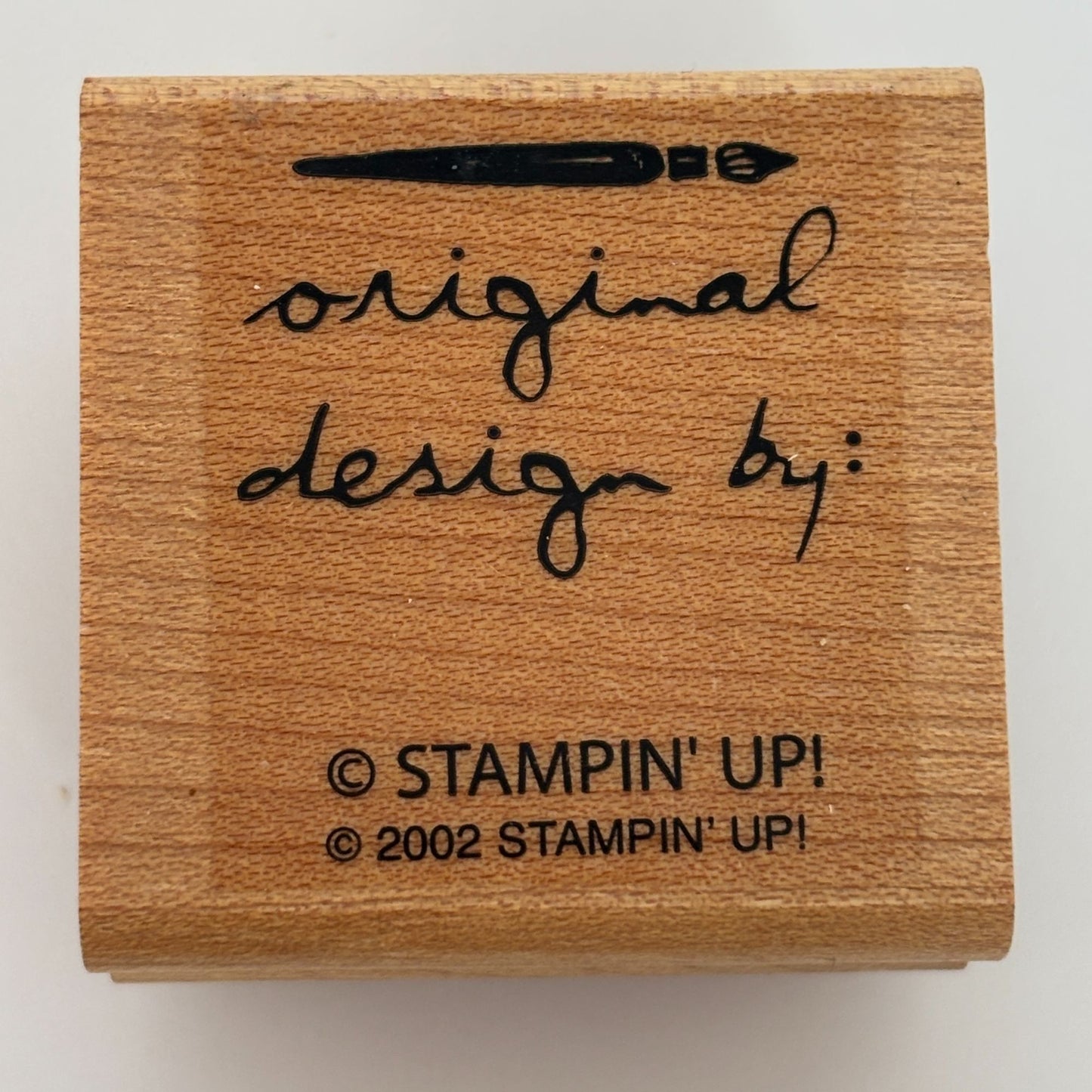 Stampin Up Wood Rubber Stamp Angel Policy Stamp Original Design By Stamping Word