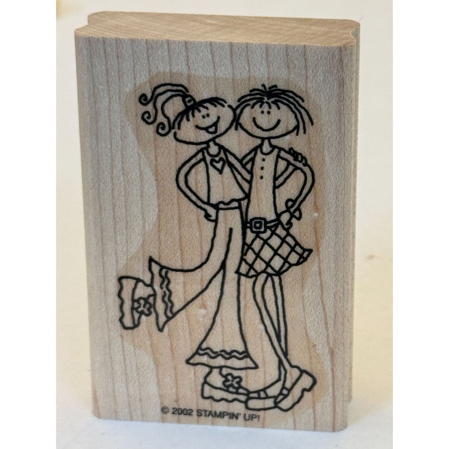 Stampin Up Rubber Stamp Girls Friendship Card Making Friends Girlfriends Preppy