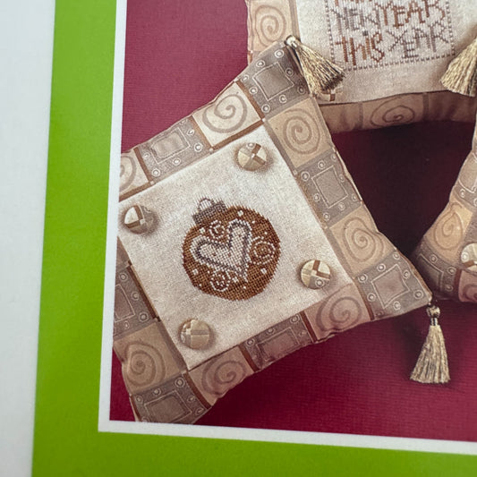 Trail Creek Farm Cross Stitch Pattern Millennium 2 Happy New Year Ornaments Deer