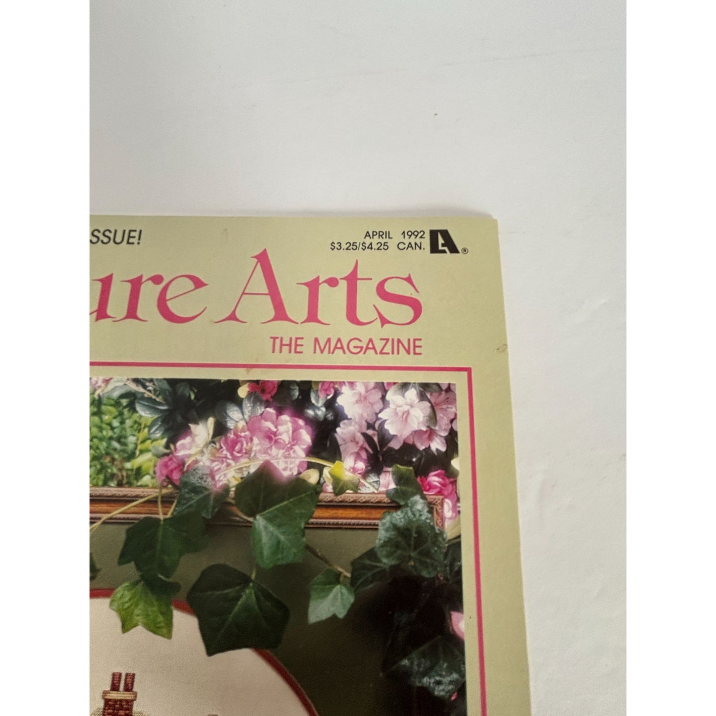 Leisure Arts Magazine April 1992 Cross Stitch Crochet Knit Cat Jelly Beans Quilt