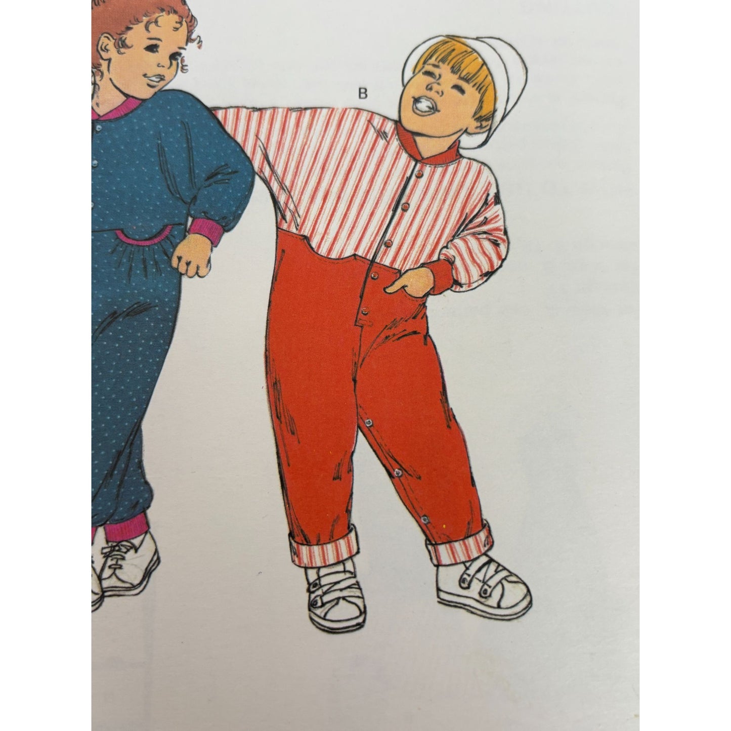 Kwik Sew Sewing Pattern 1967 Toddlers Jumpsuit Easy Dolman Sleeves 2T 3T 4T UC