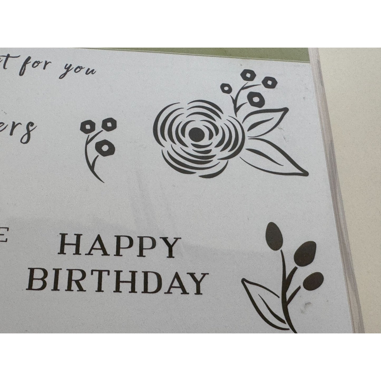 Stampin Up Wood Mounted Stamp Set Perennial Birthday Card Making Sentiments Word