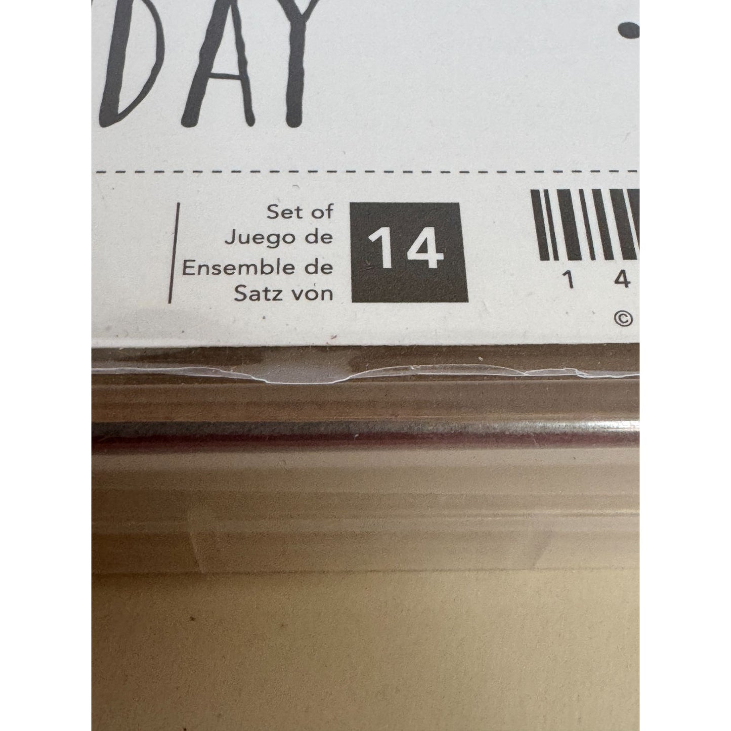 Stampin Up Wood Mounted Stamp Set Perennial Birthday Card Making Sentiments Word