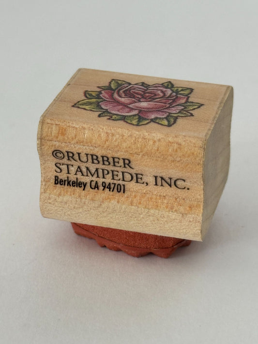 Rubber Stampede Rubber Stamp Delicate Rose Flower Mothers Day Valentines Card
