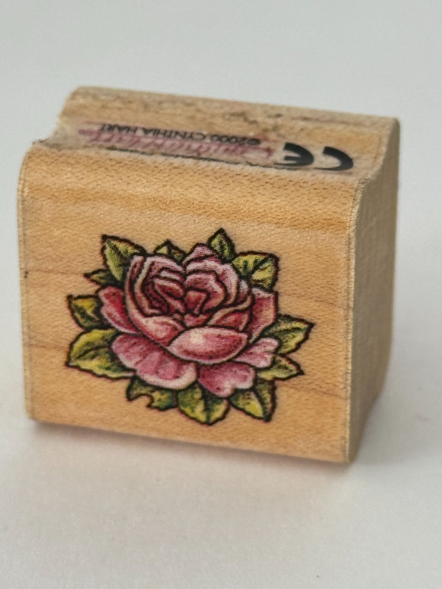 Rubber Stampede Rubber Stamp Delicate Rose Flower Mothers Day Valentines Card