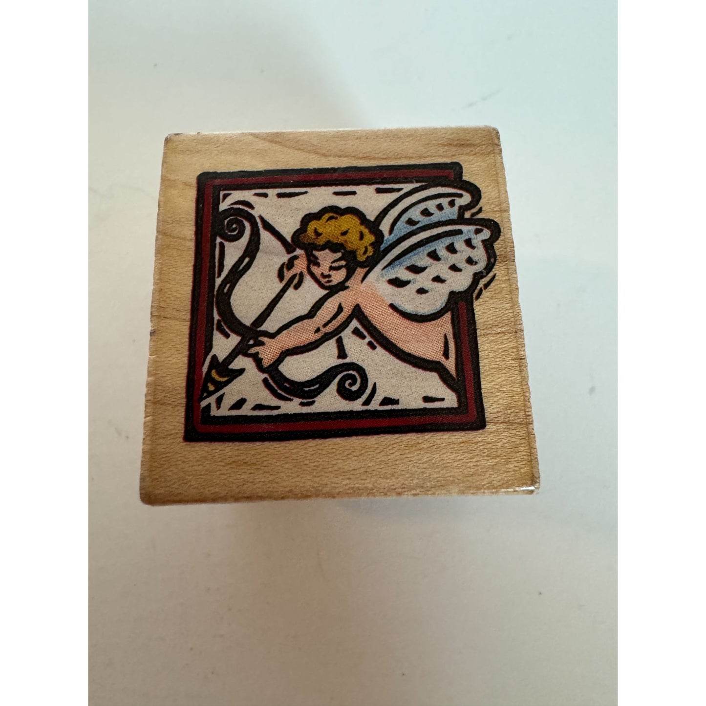 All Night Media Rubber Stamp Cupids Arrow Valentines Day Card Making Square 266D