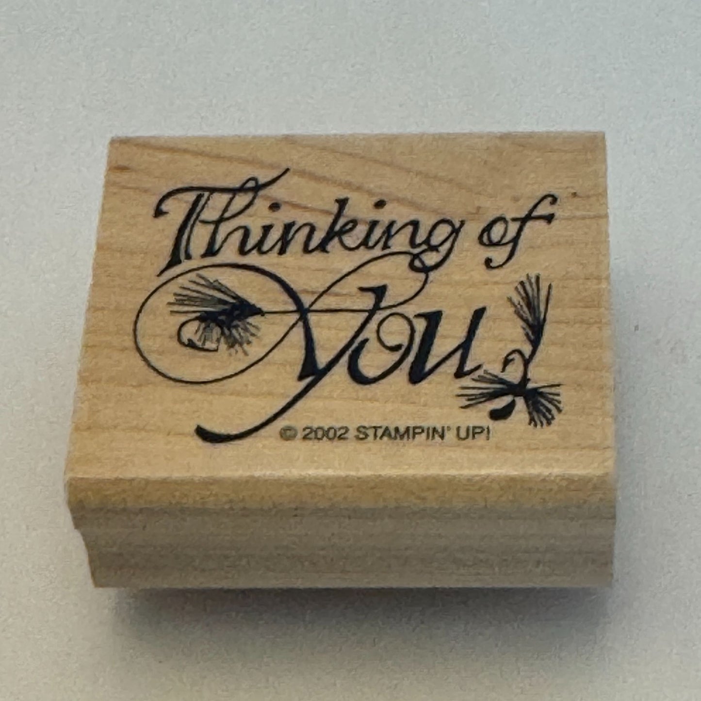Stampin Up Rubber Stamp Fly Fishing Tackle Hook Dad Father Thinking of You Card