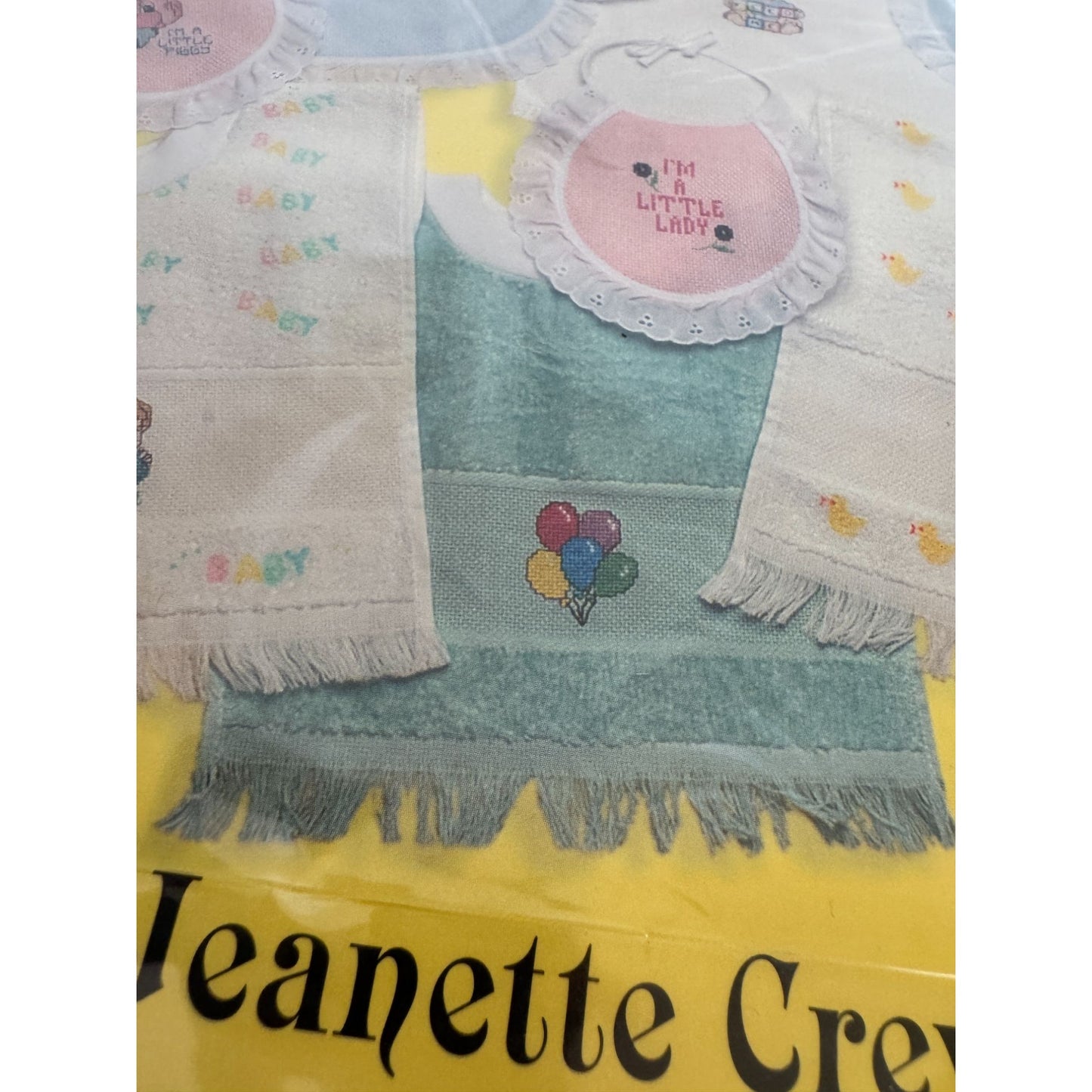 Jeanette Crews Designs Cross Stitch Pattern Baby Bibs Crafters Pride Cat Dog 416