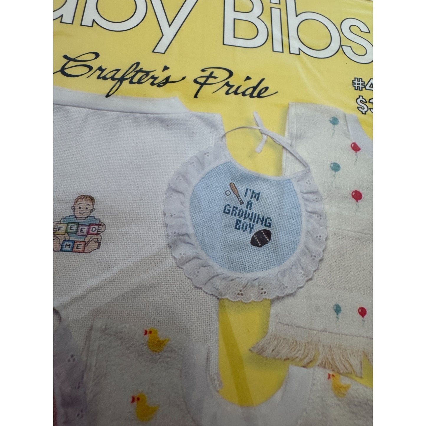 Jeanette Crews Designs Cross Stitch Pattern Baby Bibs Crafters Pride Cat Dog 416