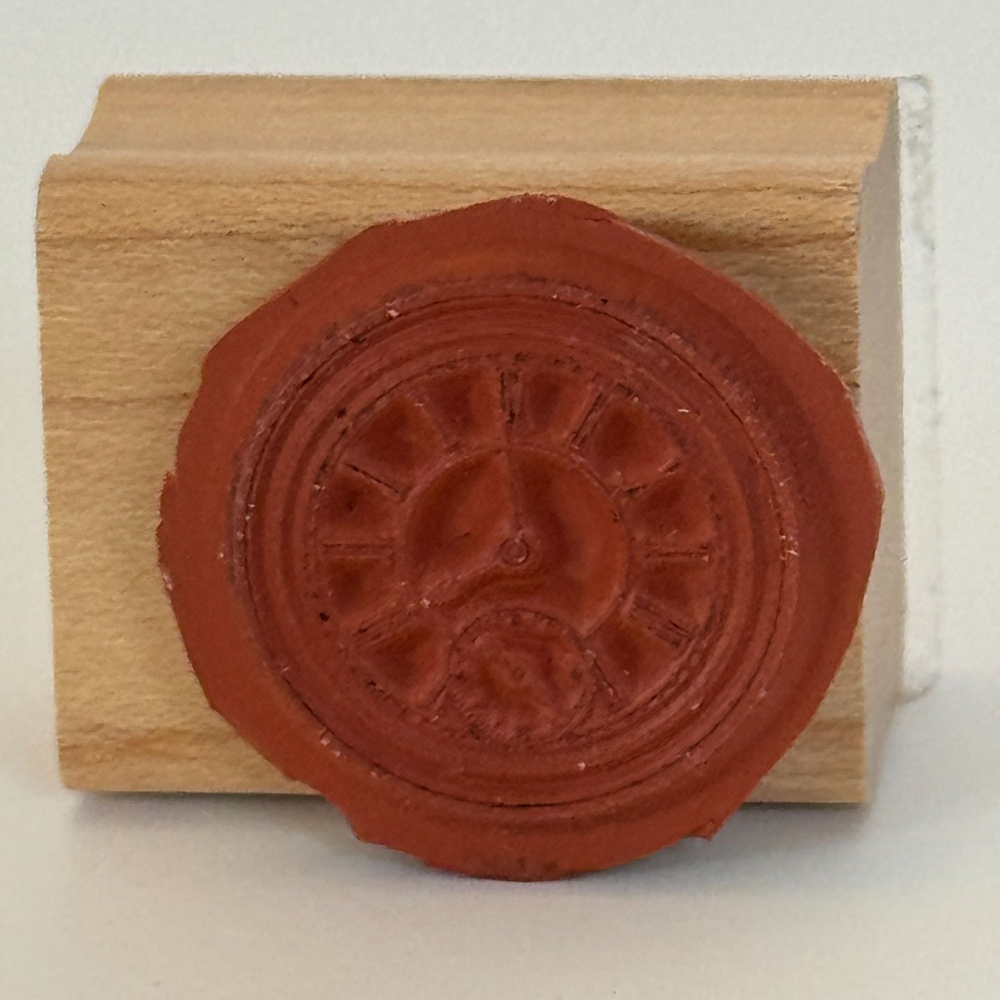 Stampin Up Rubber Stamp Roman Numeral Clock Steampunk Card Making Time Wooden