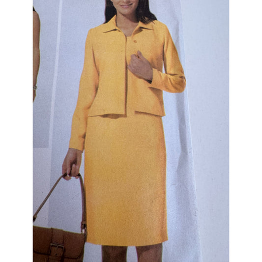 Simplicity Sewing Pattern 4991 Work Dress Sleeveless Jacket Easy 14 16 18 20 UC