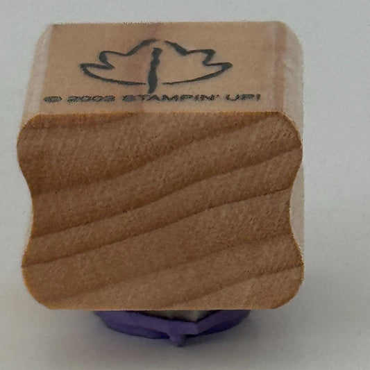 Stampin Up Rubber Stamp Maple Leaf Fall Card Making Nature Outdoors Wood Mounted