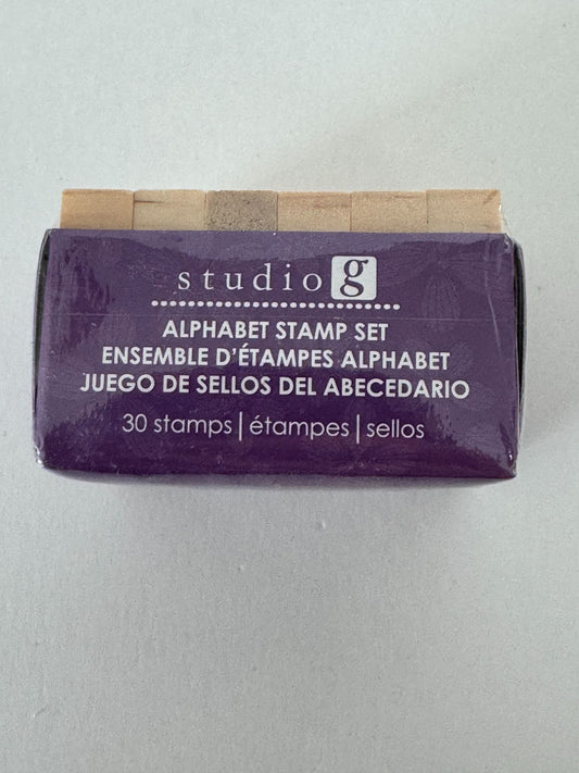 Studio G Rubber Stamp Set Alphabet Tiny Letters Symbols Capital Letters Ornate