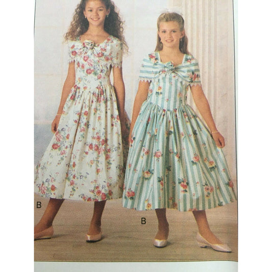 Butterick Sewing Pattern 5931 Flower Girls Dress Easter Church Wedding 7 8 10 UC