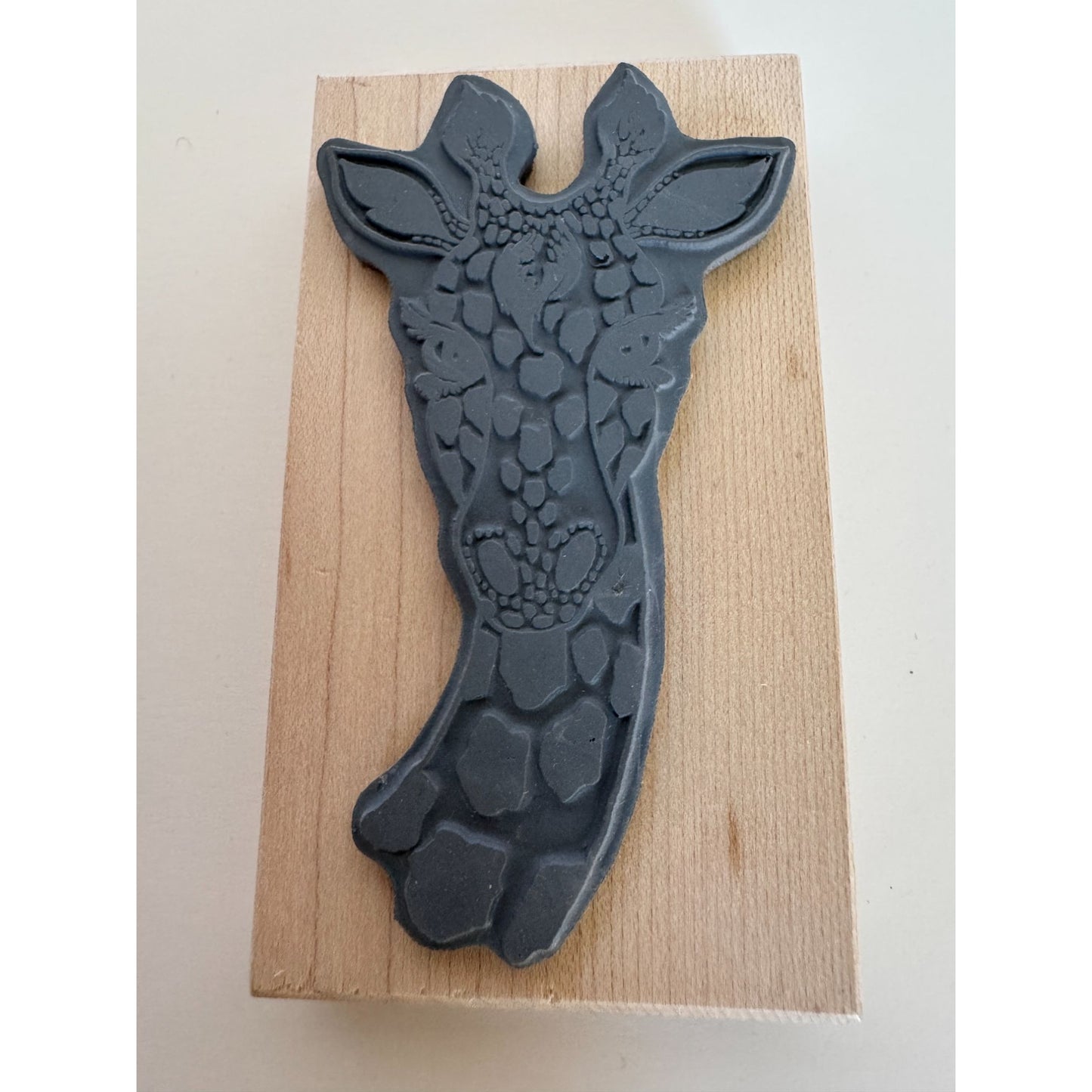 The Artful Stamper Rubber Stamp Giraffe Face Zoo Animal Safari Card Making Craft