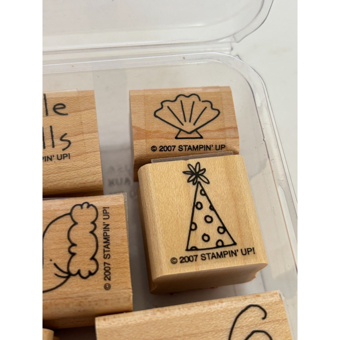 Stampin Up Rubber Stamp Set Crab and Company Funny Puns Beach Jingle Shells