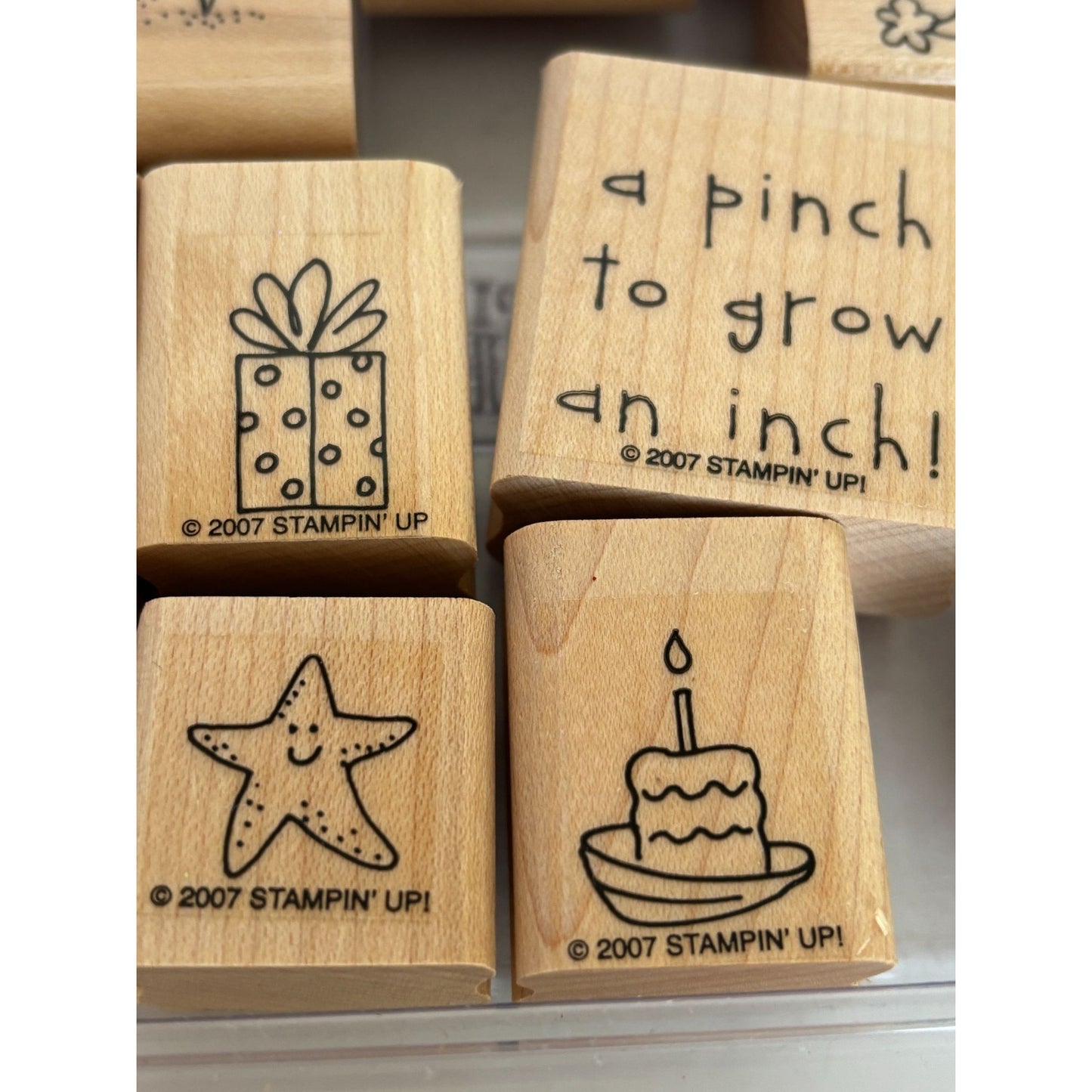 Stampin Up Rubber Stamp Set Crab and Company Funny Puns Beach Jingle Shells