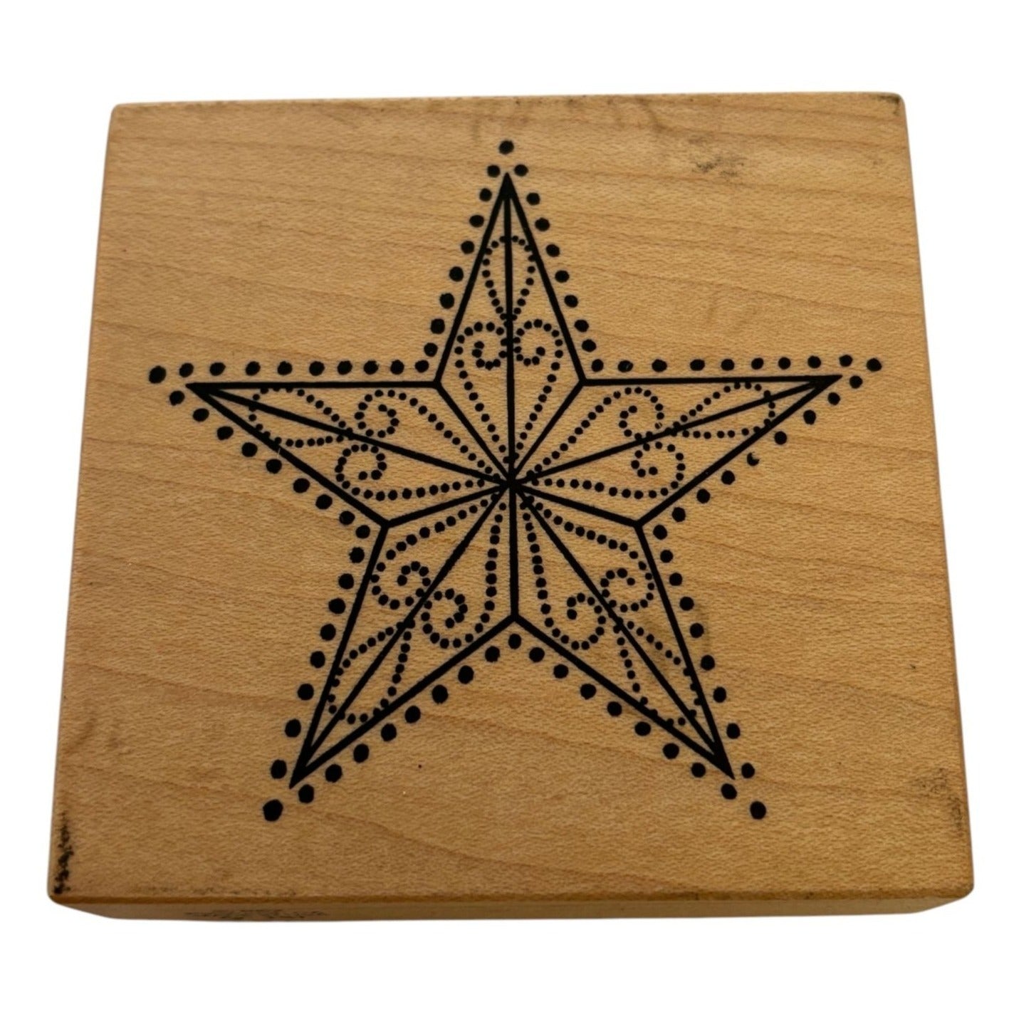 PSX Rubber Stamp Decorative Star Ornate Christmas Card Making Holidays G-181 BIG