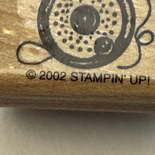 Stampin Up Rubber Stamp Sport Fly Fishing Reel Fathers Day Card Making Craft