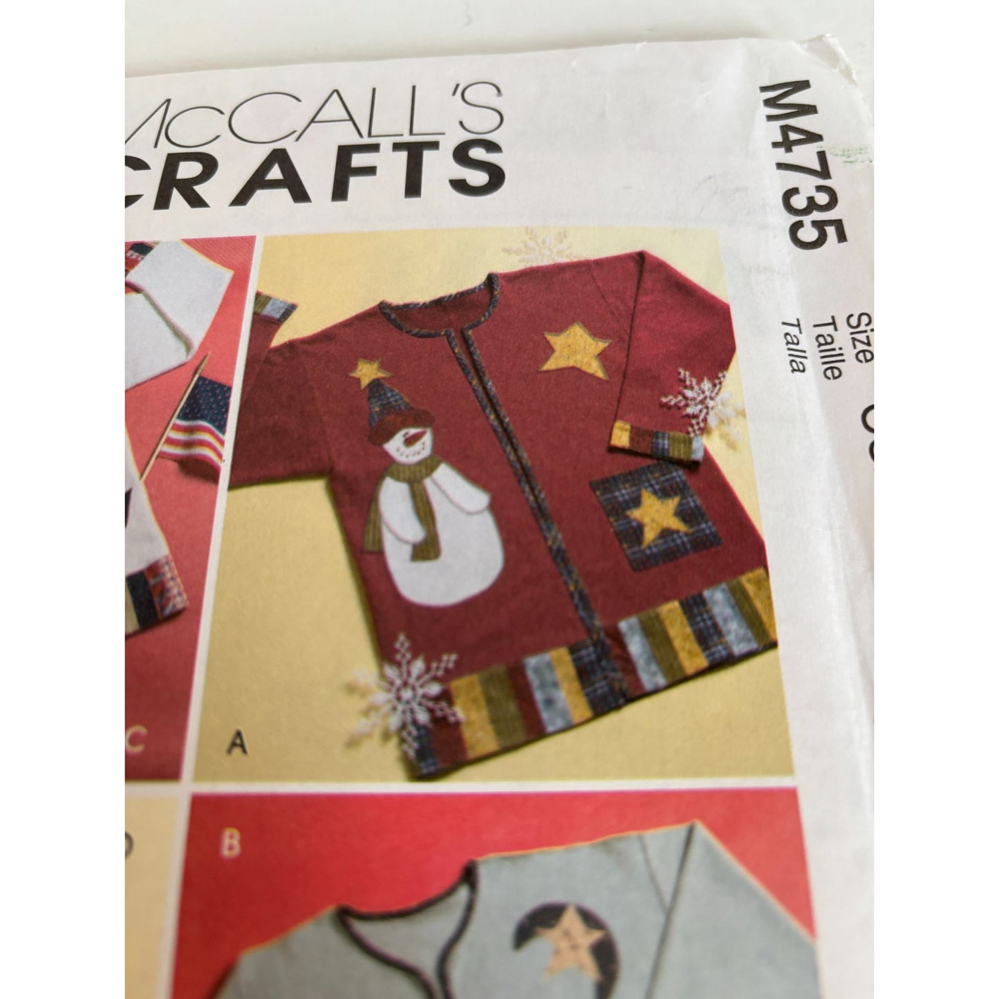 McCalls Craft Pattern M4735 for Seasonal Applique Sweaters Pearl Louise Designs
