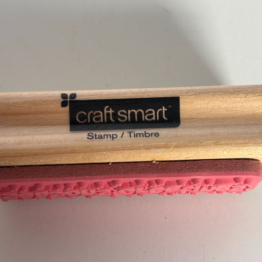 CraftSmart Rubber Stamp Seasons Greetings Holiday Christmas Card Making Words