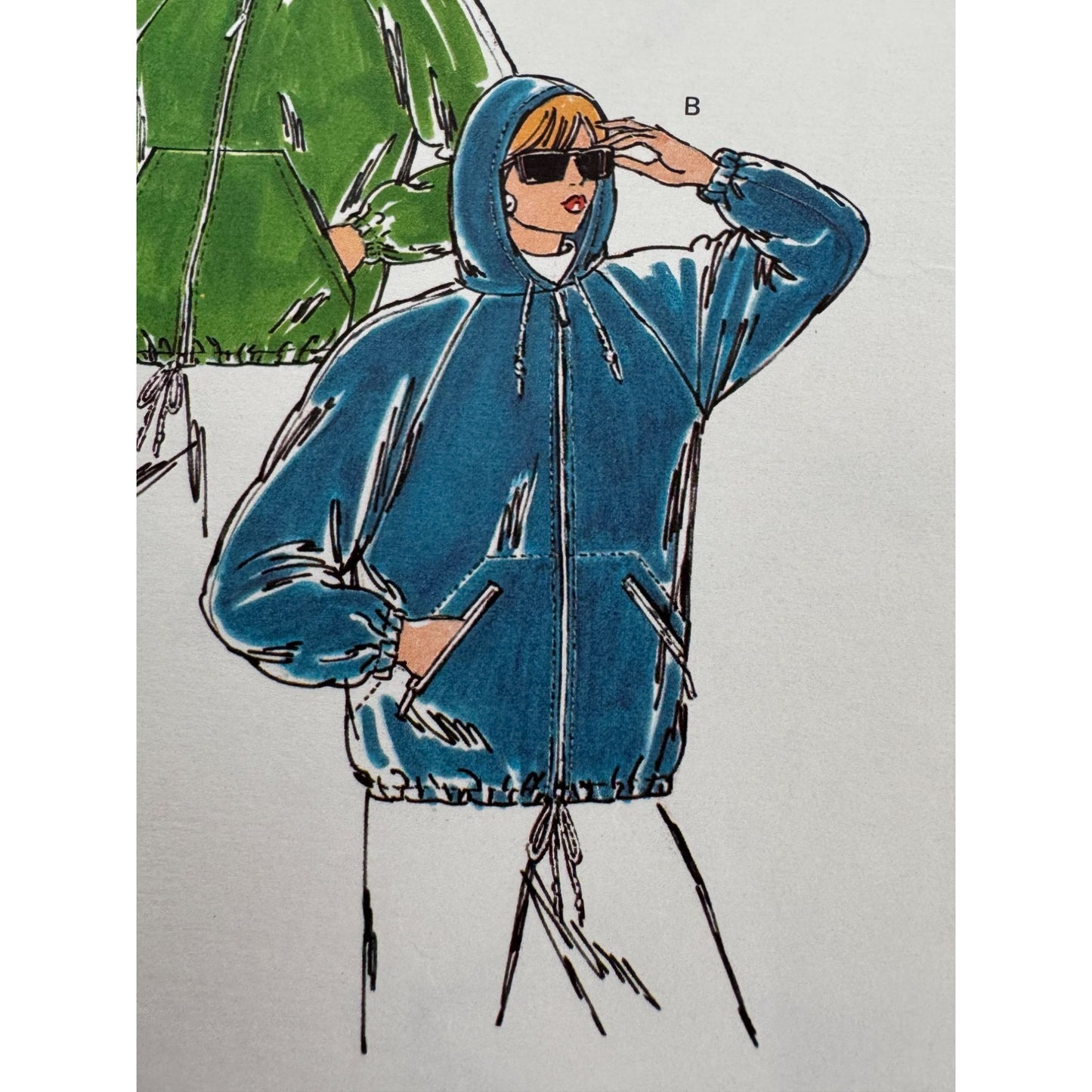 Kwik Sew Sewing Pattern 2065 Misses Loose Fitting Jacket Raglan Sleeves UC XS-XL