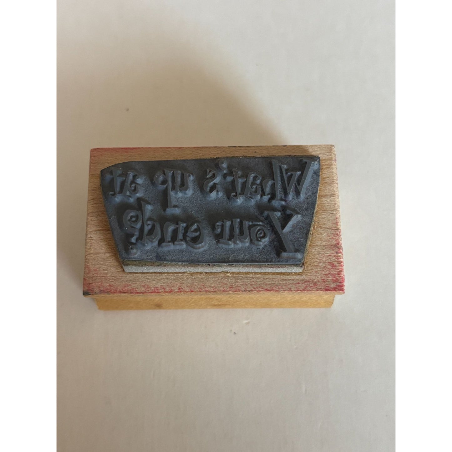 Art Impressions Rubber Stamp Whats Up at your end Card Making Words Question Wit