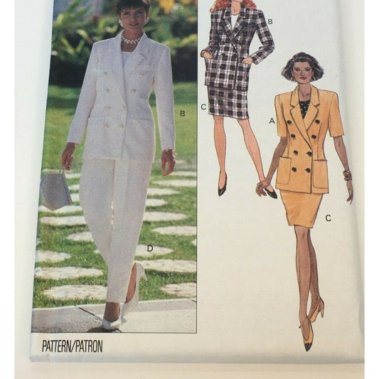 Butterick Sewing Pattern 6218 Career Skirt Suit Jacket Blazer Work Outfit 6-10