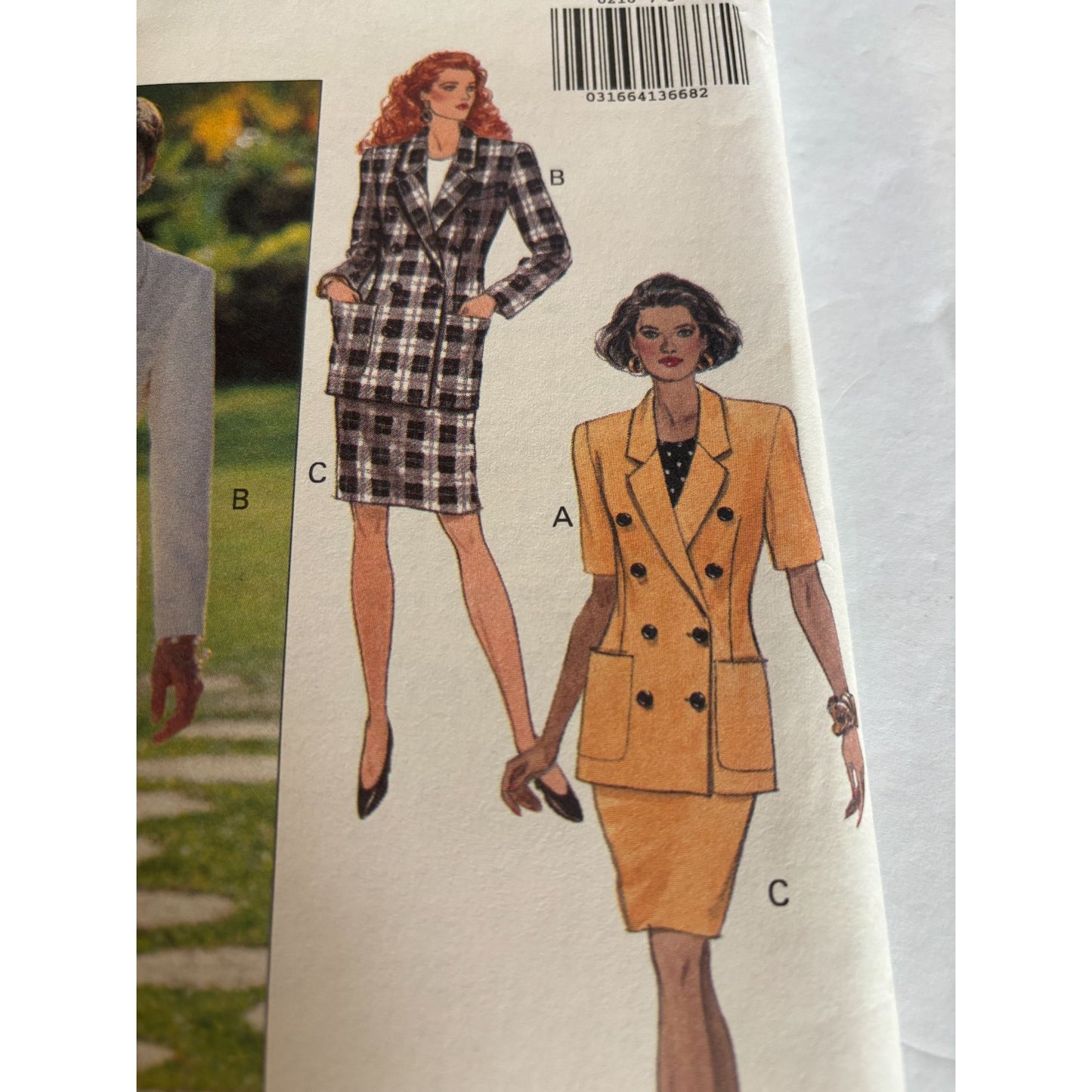 Butterick Sewing Pattern 6218 Career Skirt Suit Jacket Blazer Work Outfit 6-10