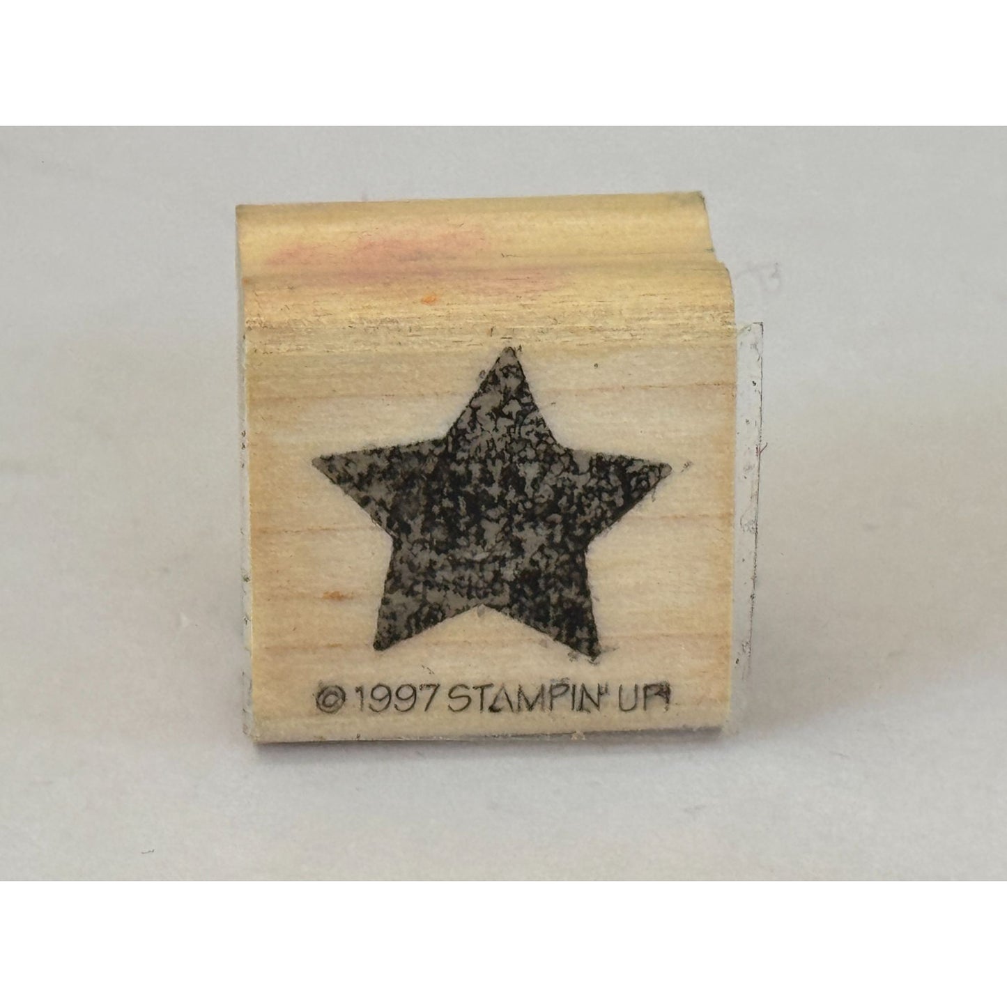 Stampin Up Rubber Stamp Star Night Sky Patriotic Fourth of July Card Making Wood