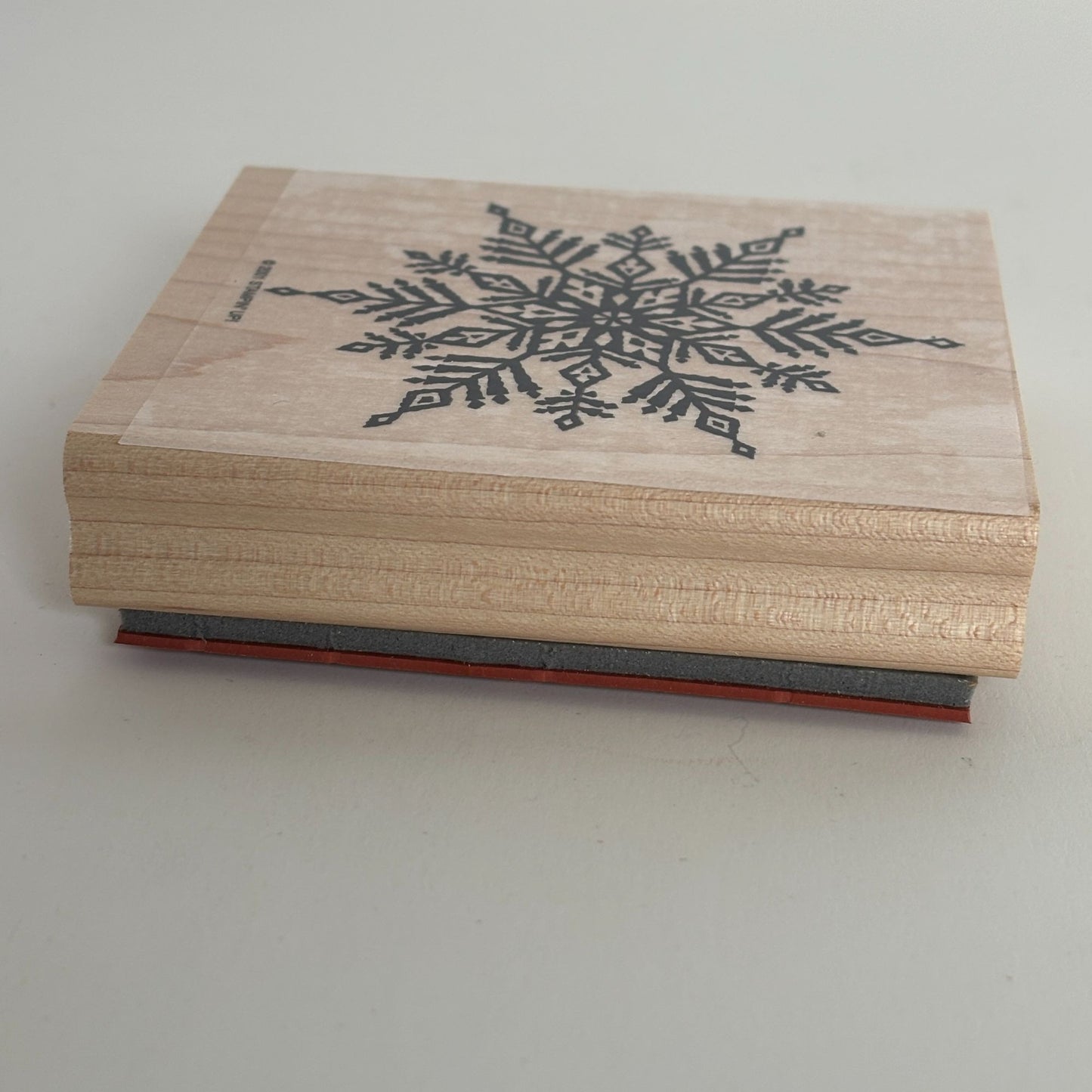 Stampin Up Rubber Stamp Christmas Snowflake Holiday Card Making Large Background