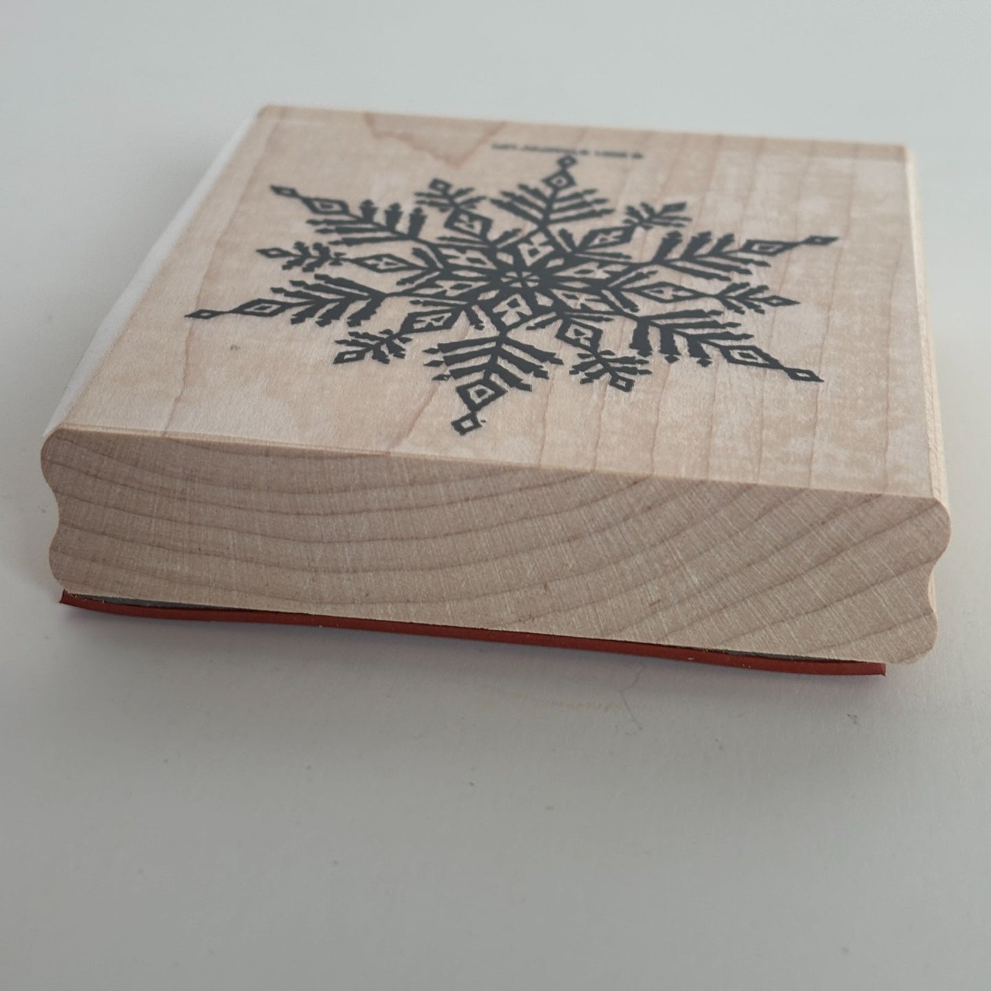 Stampin Up Rubber Stamp Christmas Snowflake Holiday Card Making Large Background