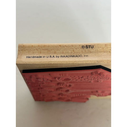 Inkadinkado Wood Rubber Stamp Quirky Characters Family Tall Hat People Funny Stu