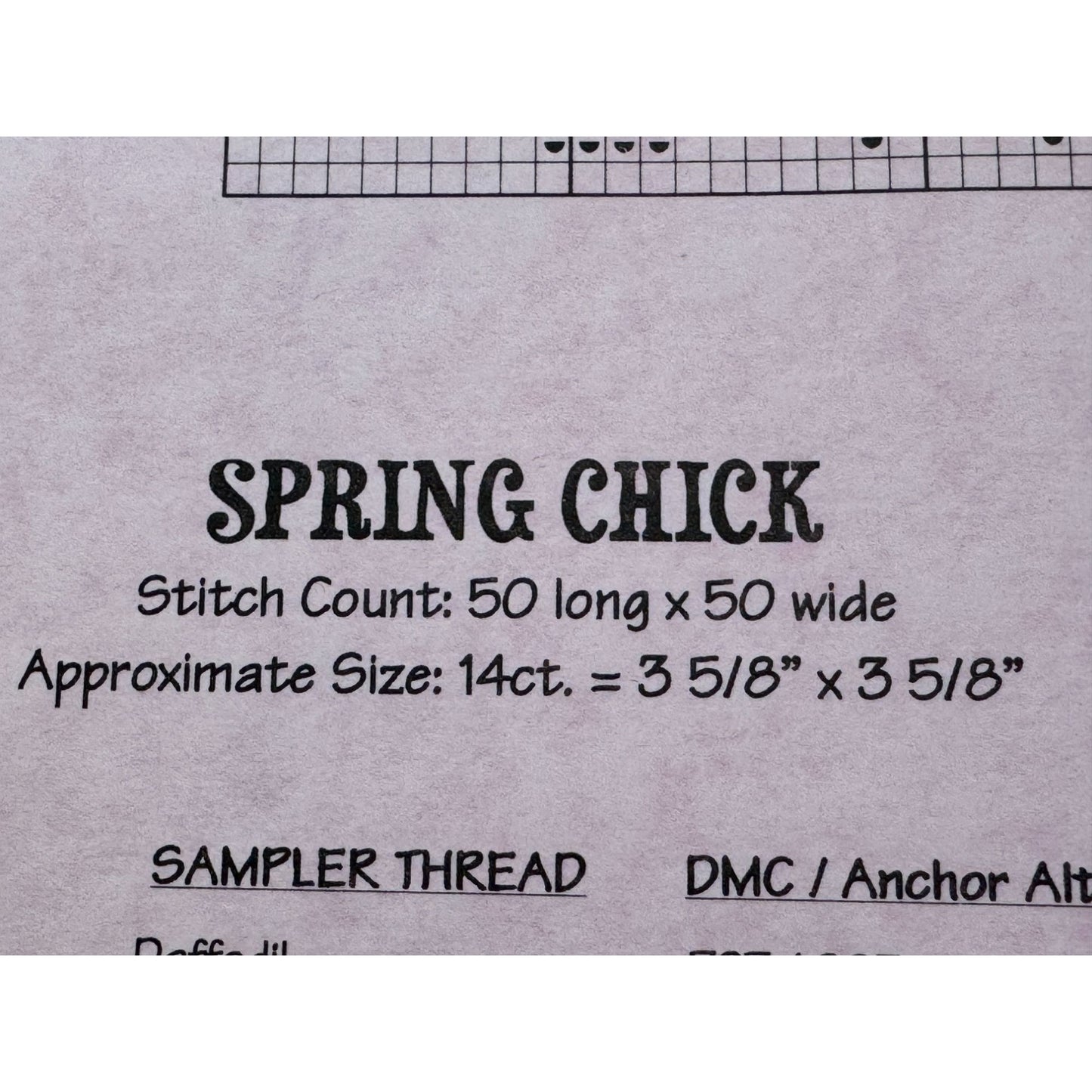 Waxing Moon Designs Cross Stitch Pattern Spring Chick Easter Special Edition