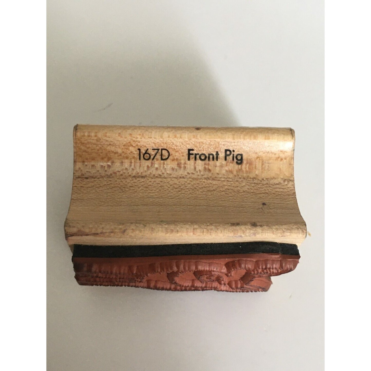 All Night Media Rubber Stamp Front Pig Animal Nature Country Farm Card Making