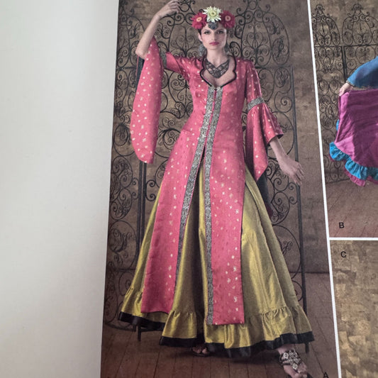 Simplicity Sewing Pattern 2159 Boho Belly Dance Costume Gypsy Dress 14-22 Uncut