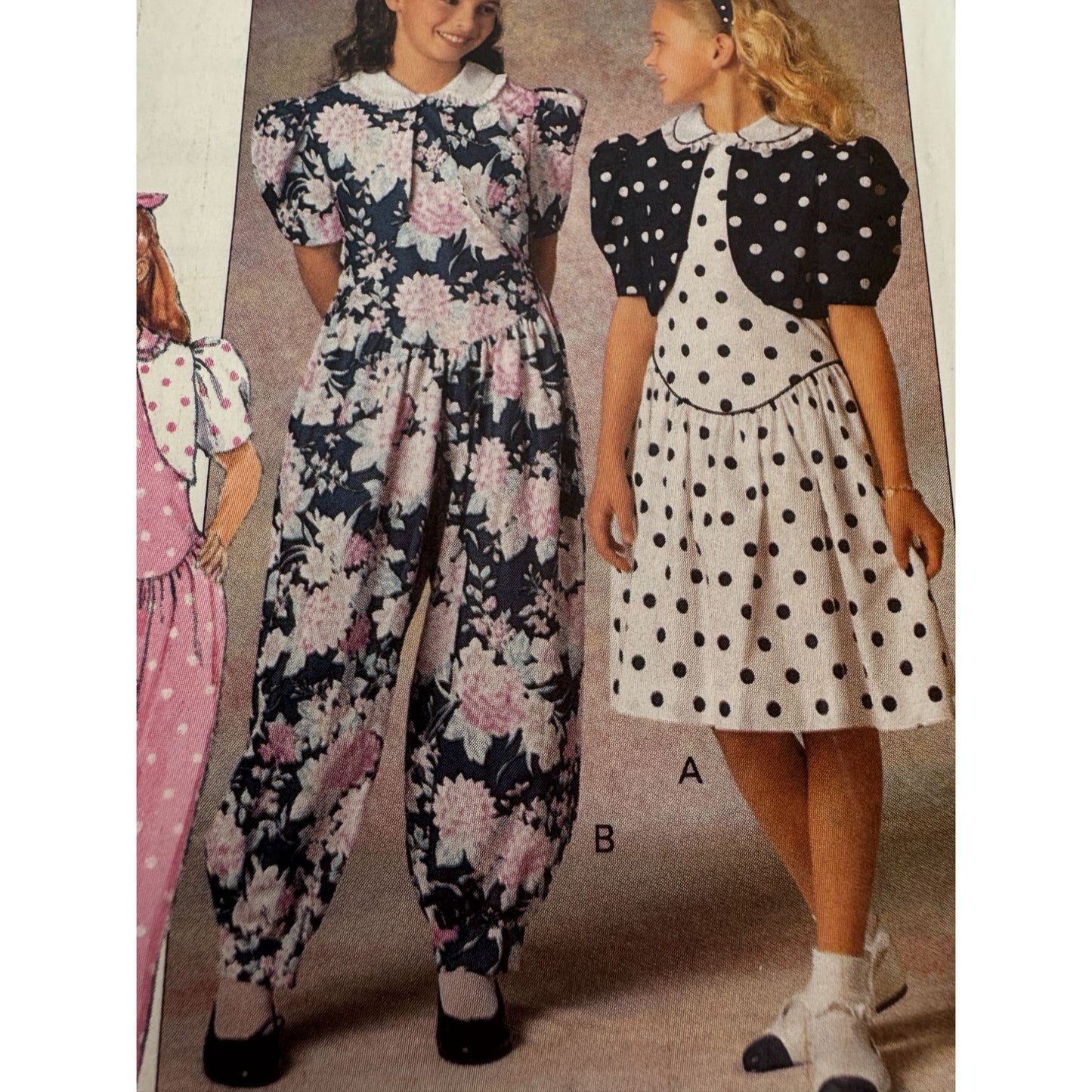 Butterick Sewing Pattern 5339 Girls Jacket Dress Jumpsuit 12-14 Easy 1990s Uncut