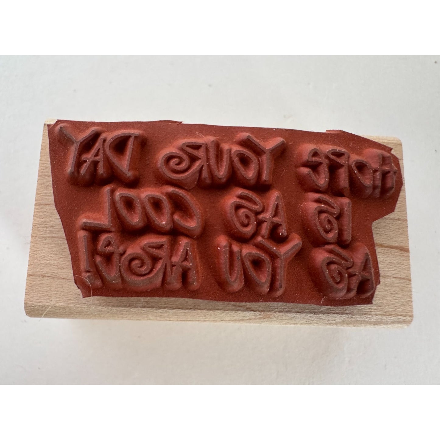 Stampin Up Rubber Stamp Hope Your Day Is As Cool As You Are Birthday Sentiment