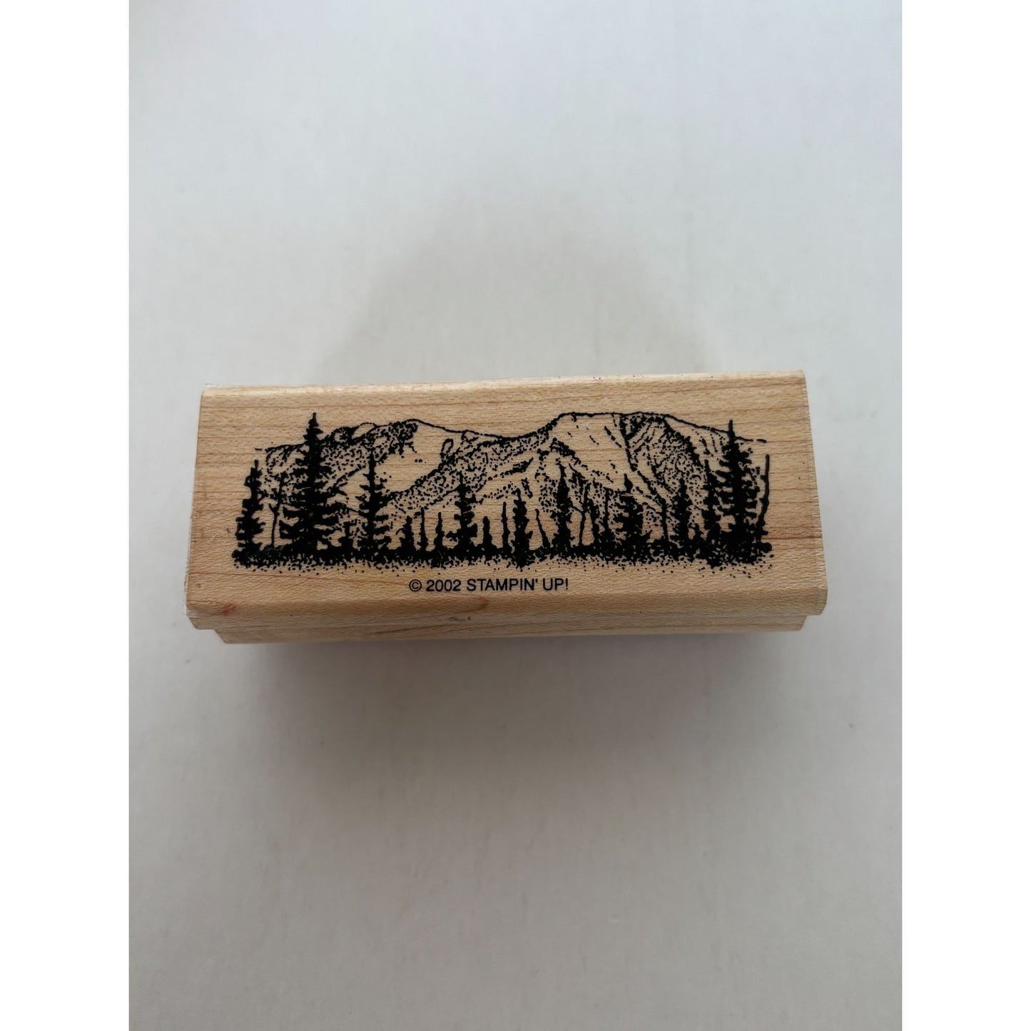 Stampin Up Rubber Stamp Mountain Ridge Scene Maker Landscape Alaska Colorado
