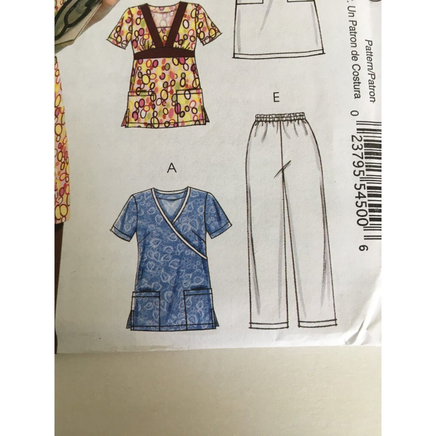 McCalls Sewing Pattern M5895 Nursing Scrubs Uniform Essentials Top Pants 8-16 UC