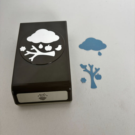 Stampin Up Slim Paper Punch Tree Builder Apple Bird Crafting Card Making Cloud